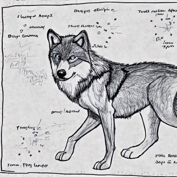 'Wolf Maps' gegenereerd met Stable Diffusion AI.